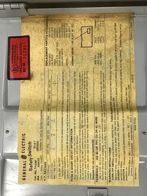 USED GENERAL ELECTRIC / GE TH3361