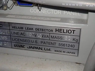 Used 2000 ULVAC HELIOT 301 Leak Testers Ohio US | HGR 24 #755450