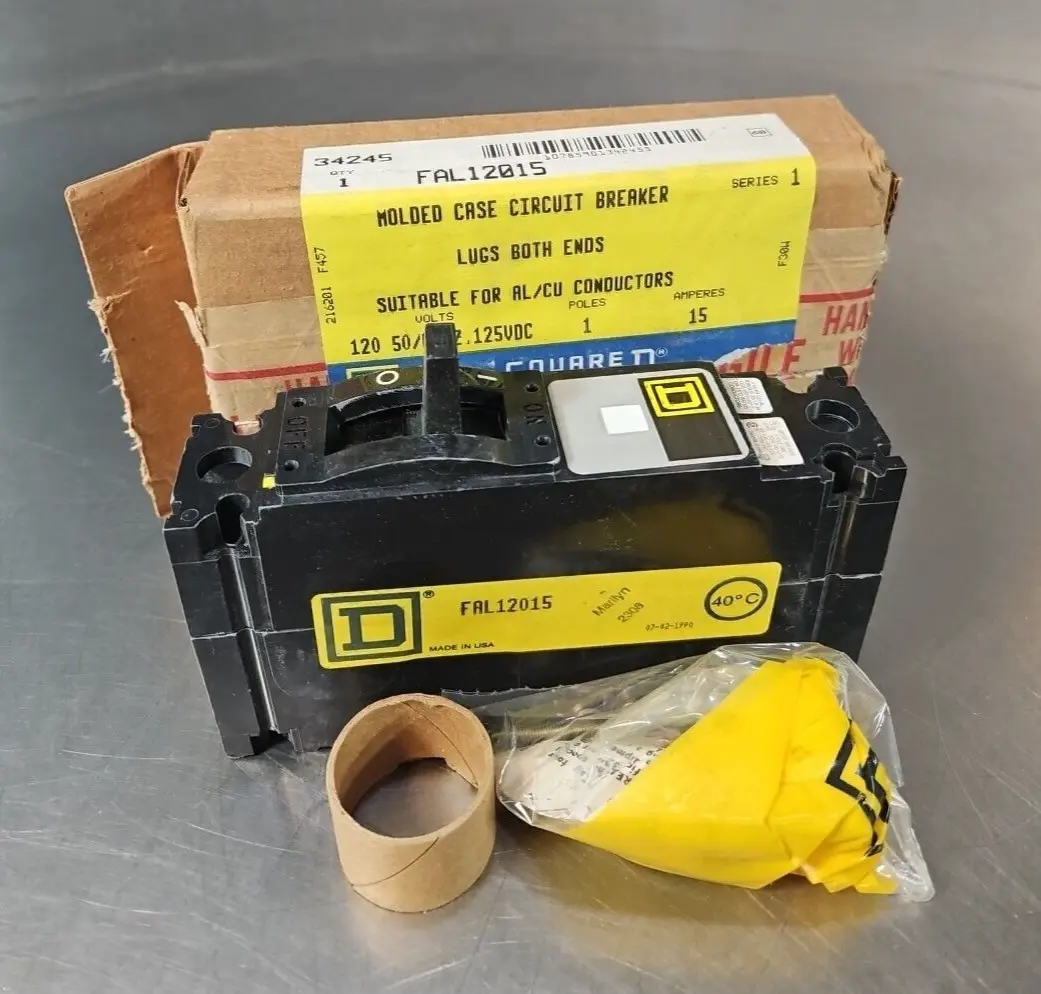 Square D FAL12015 Molded Case Circuit Breaker 15A (BIN345)