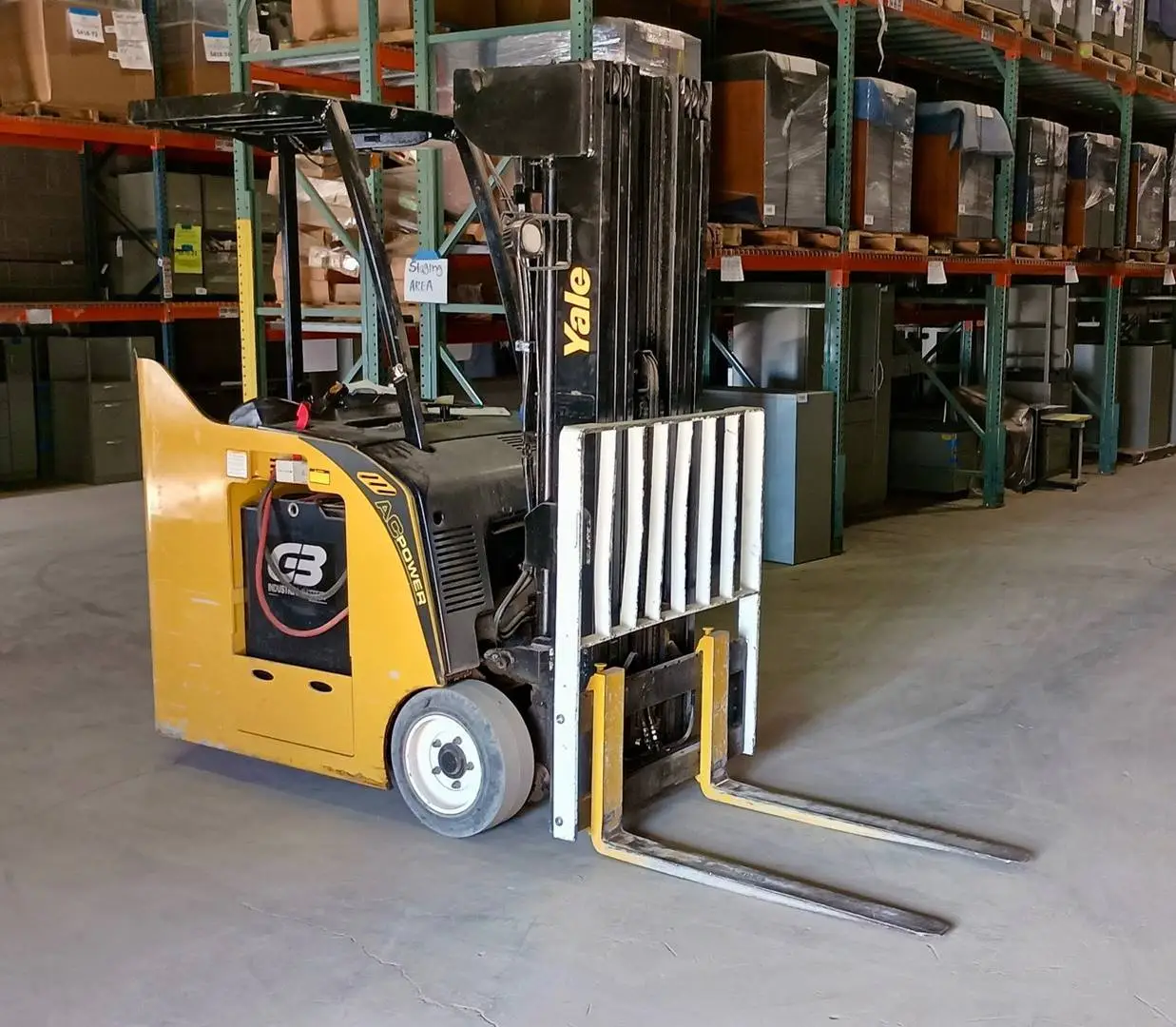 Used 2013 YALE ESC040 3-Wheel Stand up Electric Counterbalance Forklifts Texas US | TB Forklifts #1274896