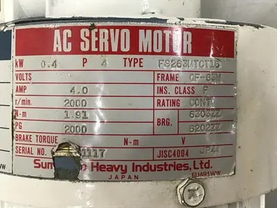 Used SUMITOMO FS263MTCT16 Motors (misc) | Ideal Machinery #661953