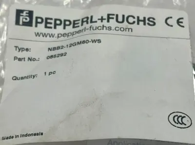 NEW PEPPERL+FUCHS NBB2-12GM60-WS PROXIMITY SENSOR 085292 NBB212GM60WS