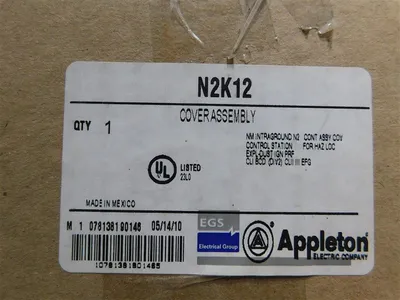 EGS / Appleton N2K12 05/10M Non-Enclosed Instaground Switch Station New