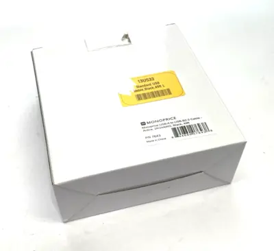 New | in-Stock Monoprice USB-A to USB-B 2.0 Cable - Active, 28/24AWG, Black, 49ft Cable & Wire Michigan US | Maverick Industrial Sales #1390769