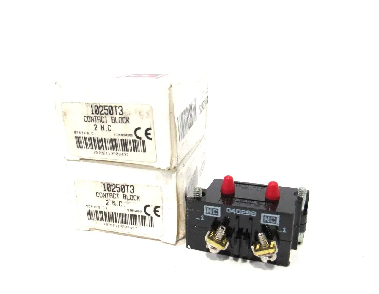 LOT OF 2 NEW CUTLER HAMMER 10250T3 CONTACT BLOCKS
