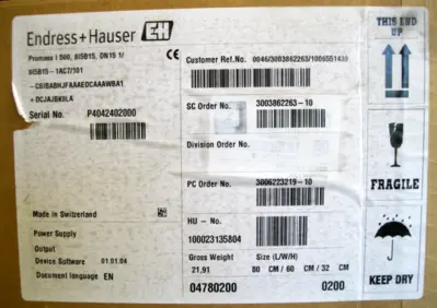NEW Endress+Hauser 8I5B15-1AC7/101-CSIBABHJFAAAEDCAAAWBA1+