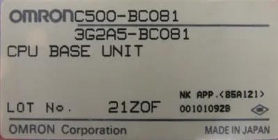 NEW OMRON C500-BC081 CPU BASE UNIT 3GA5-BC081 C500BC081