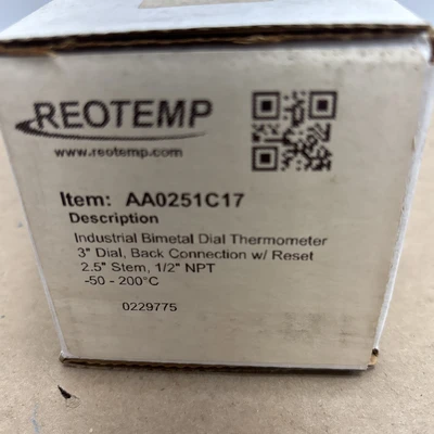 NEW REOTEMP AA0251C17