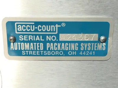 USED AUTOMATED PACKAGING SYSTEMS ACCU-COUNT 107