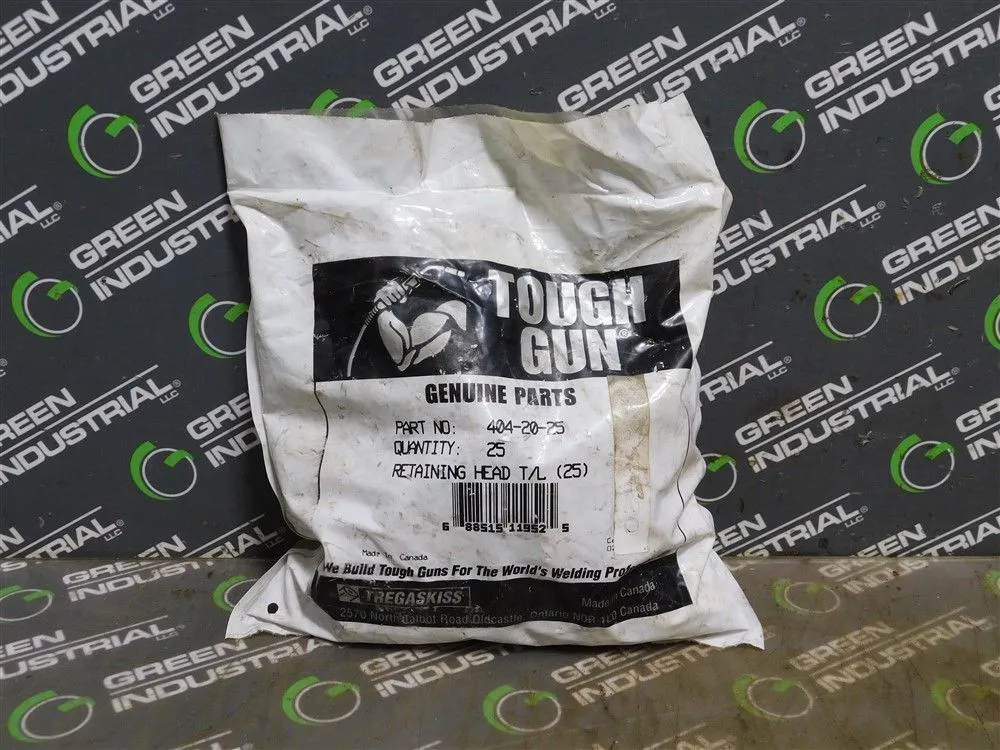 Bag of 25 Tregaskiss 404-20-25 Tough Lock Retaining Head  New