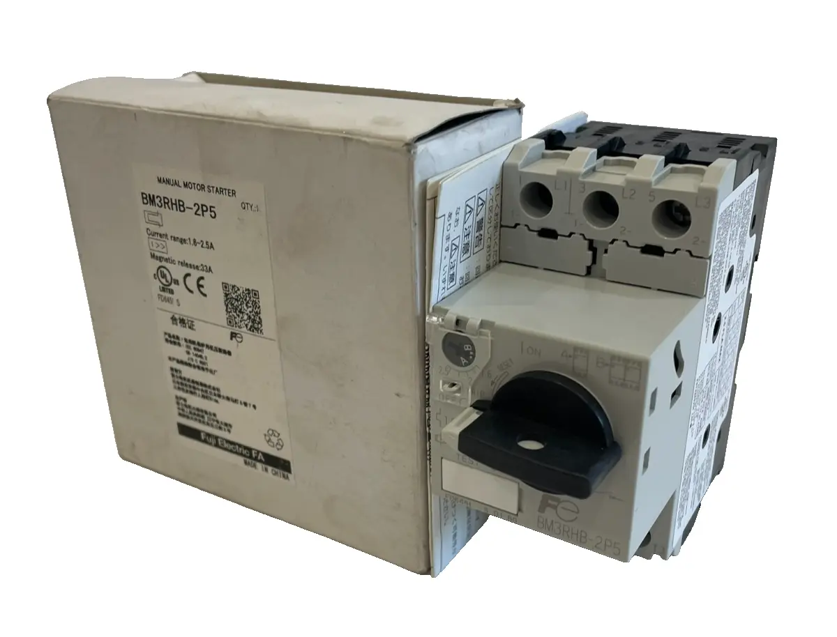 NEW FUJI ELECTRIC BM3RHB-2P5 MANUAL MOTOR STARTER BM3RHB2P5