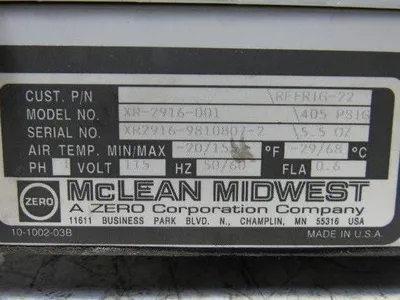 Used MCLEAN _UNKNOWN_ Heat Exchangers Indiana US | Arrow Industrial #639572