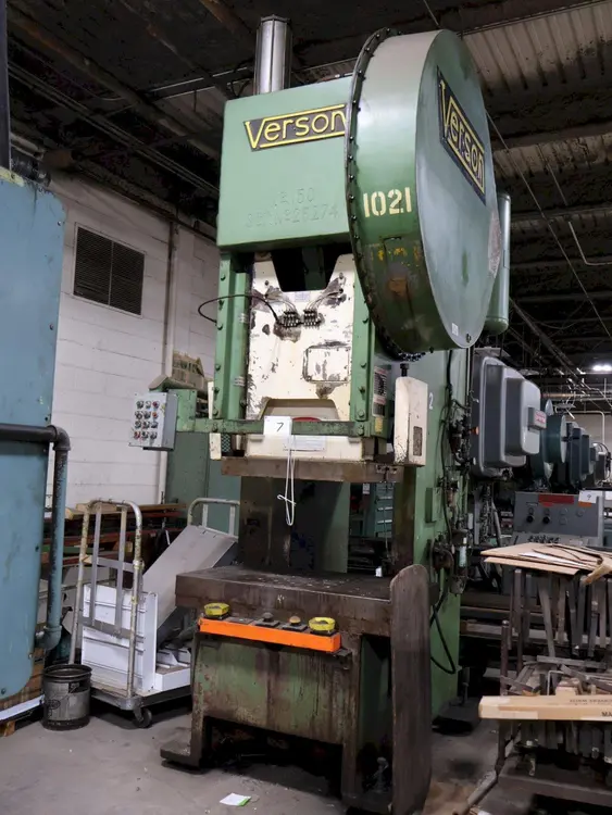 Used VERSON 150 OBG O.B.I. Presses Ohio US | Yoder Brothers machinery 6 #161724