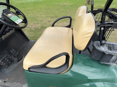 (1) 2015 E-Z-Go golf cart with a Kawasaki gas engine, does not include Club canopy, includes ball wa...