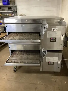 152-0785 Middleby Marshall PS638 WOW Double Stack Natural Gas Pizza Conveyor Ove