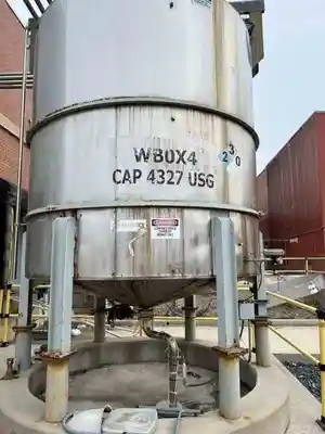 4000 gallon stainless steel mix tank