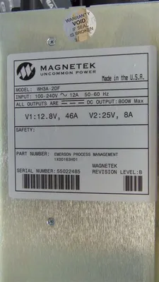 Magnetek Emerson WH3A-2DF Ovation Power Supply Module 1X00163H01 Used