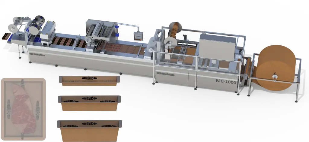 Frimaq Model TFF+MC-1000 Cardboard Die-Cut Tray Mould Thermoformer