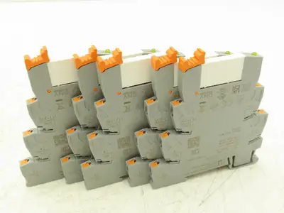 Phoenix Contact 2961105 Terminal Block Relay PLC-RPT-24DC/21 6A-250V Lot Of 5