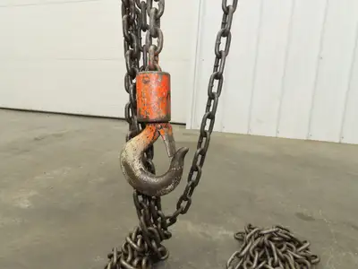CM Cyclone 1 Ton 2000Lb Manual Chain Fall Hand Hoist 20' 5" Lift