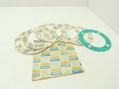 CECO CE-W27010 Compressor Cover Gasket 8-3/8"OD x 5-3/4"ID 4-3/4" Holes Lot of 6