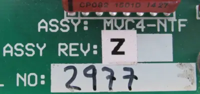 REFURBISHED NEUNDORFER MVC4-NTF VOLTAGE CONTROL BOARD REV Z MVC4NTF