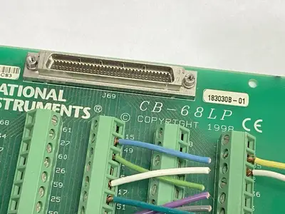 USED NATIONAL INSTRUMENTS TERMINAL BLOCK 68-PIN SCREW TO 68-PIN FEMALE SCSI