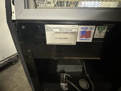 174-0187 Federal SN59 59" Remote Full Service Bakery Case Cooler