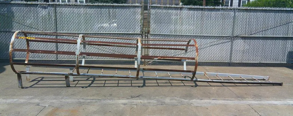 SPC9231  Miscellaneous Equipment stairways and safety cross over stairway, 36" by 46: by 225", CS, 16 step ladder