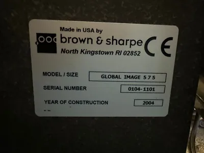 2004 BROWN & SHARPE GLOBAL IMAGE 5.7.5 Coordinate Measuring Machines | Machnet (3)