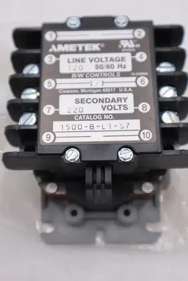 NEW BW CONTROLS 1500-B-L1-S7 LIQUID LEVEL CONTROL RELAY STOCK H629A