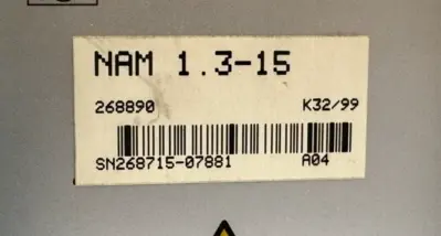 INDRAMAT NAM1.3-15 SERVO POWER SUPPLY REFURBISHED