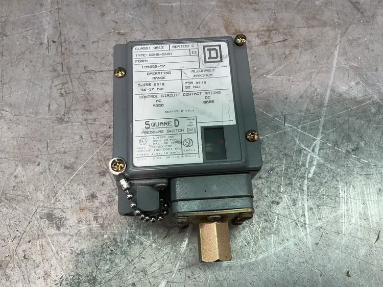 Used SQUARE D GDW55161 Pressure Switches Ohio US | HGR 24 #1358547
