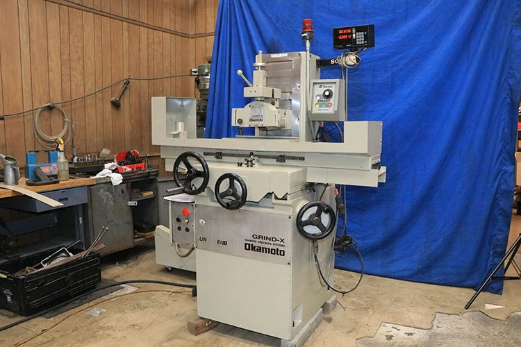 Used 2015 Okamoto LINEAR 618B, 2015, SONY 2X DRO, NEW OKAMOTO SPINDL Reciprocating Surface Grinders New Jersey US | Machinery Values #759490