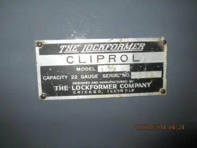 Lockformer / Cliprol 1-1/2 Heavy Duty rollforming machine, 22 gauge, 2 HP, 230/460 V.