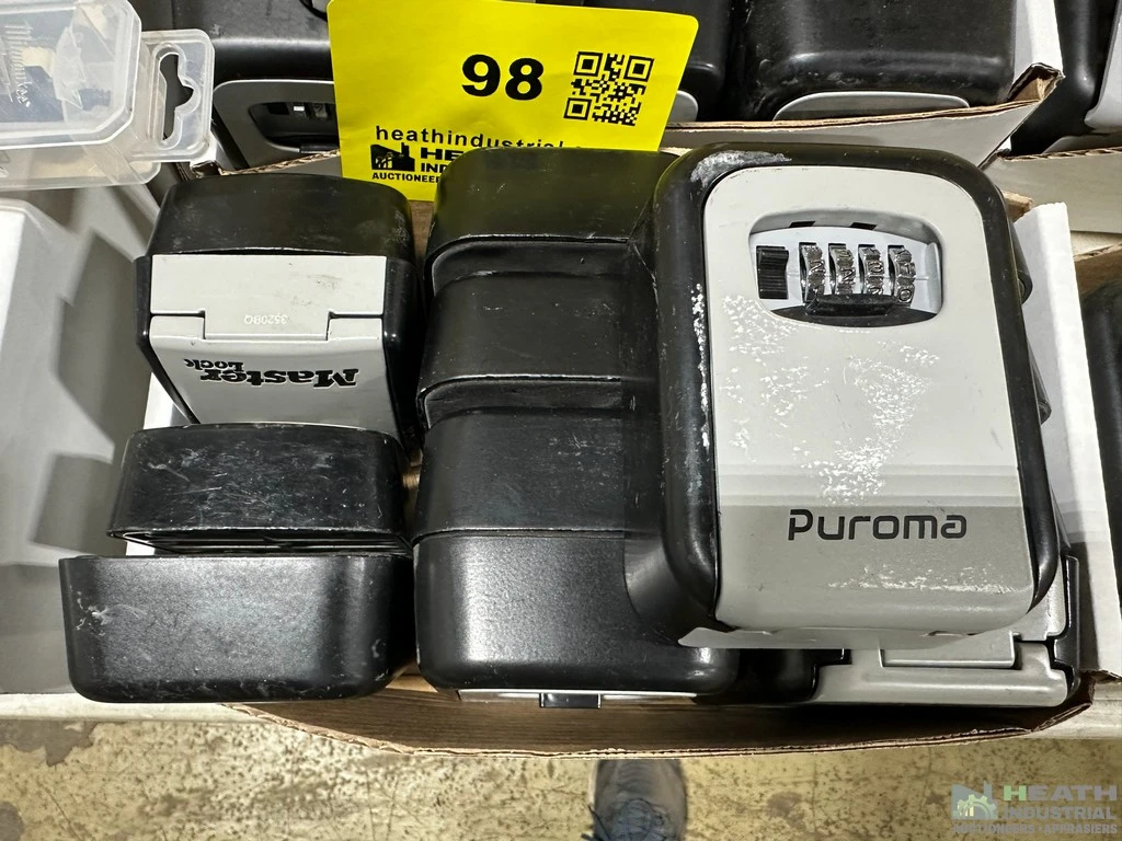 Used _UNKNOWN_ (13) ASSORTED PUROMA KEY LOCK BOXES CLOSED Locksmith Equipment/Supplies Illinois US | Heath Industrial Auction Services #1573577