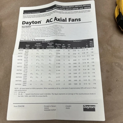 NEW Dayton 4WT46