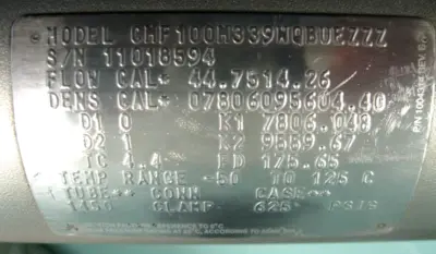 USED Micro Motion CMF100  M339NQBUEZZZ