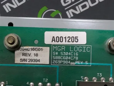 Cutler Hammer MGR Voltage Regulator Logic Module 5304C16G01 Used