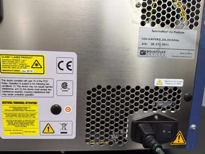 Used Molecular Devices SpectraMax i3x Microplate Readers Missouri US | BioLabTek #1384015