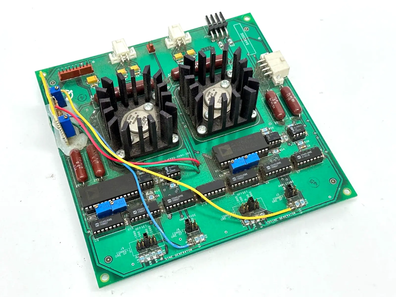 1-CD50-0094-000-X1,AD667JN 9404 | 1-CD50-0094-001 PCB 1-CD50-0094-000-X1 w/ 2x AD667JN 9404 DAMAGED - For parts or not working