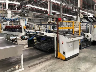 66″ x 115″ Koppers 3 color Rotary Die Cutter with Stacker