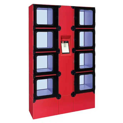 Hatco F2G-24-A 8 Compartment Floor Model Heated Food Locker - 45 3/8"W x 14 1/3"D x 71 1/4"H, 120v
