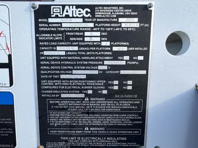 Used 2018 ALTEC AT41M Bucket (boom) trucks Florida US | Truck and Van Outlet #1509172
