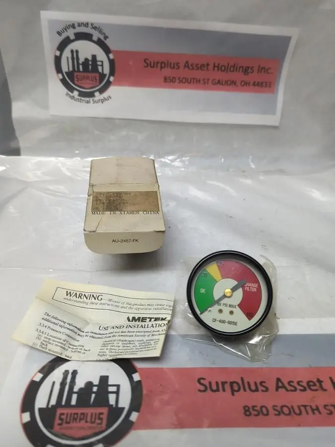 New | in-Stock AMETEK CF-400-0015E Universal Pressure Meters Ohio US | Surplus Asset Holdings #1309785