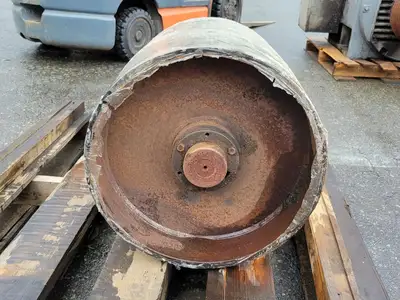 18" Heavy Duty Iron Roller Drum Pulley