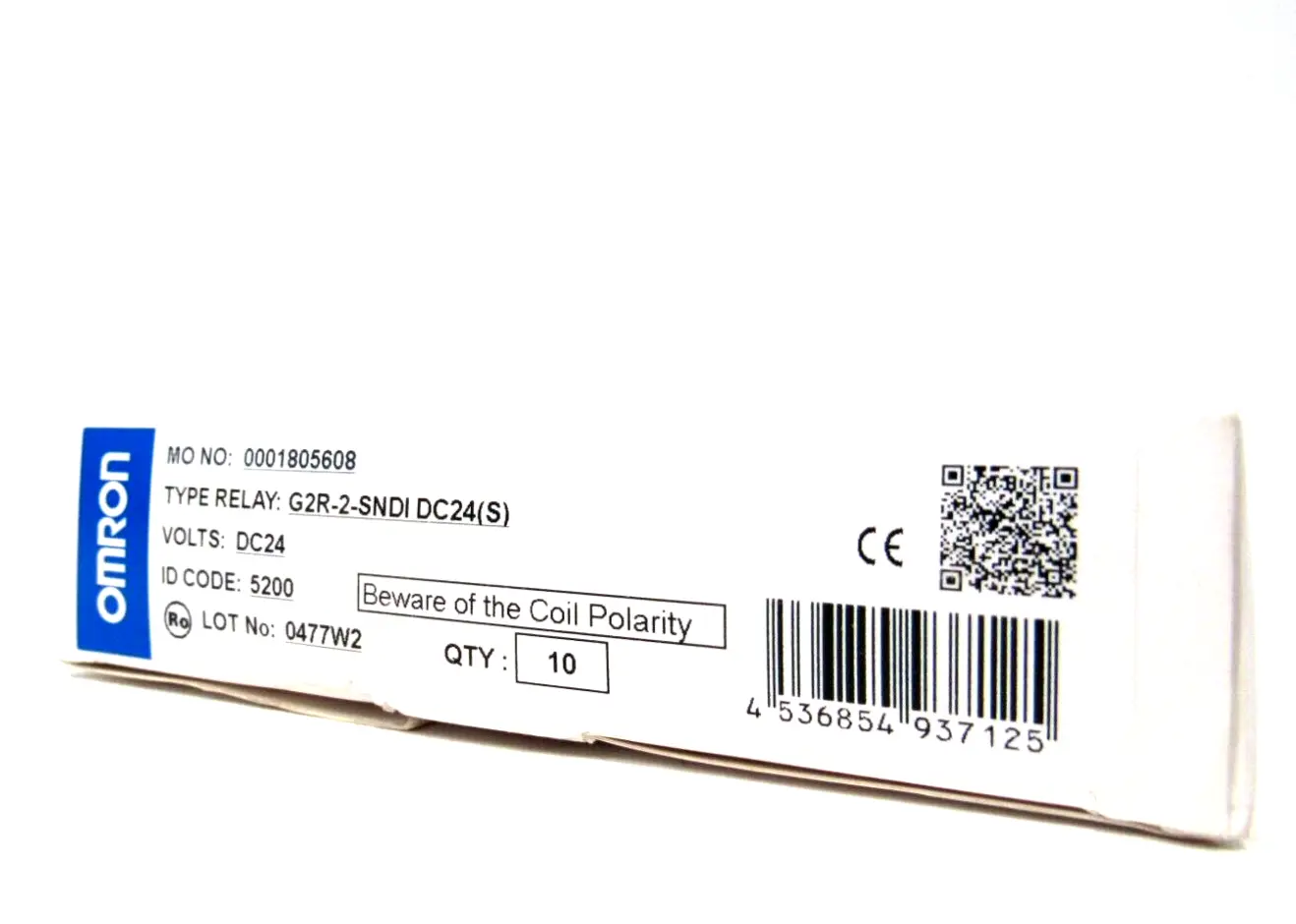 BOX OF 10 NEW OMRON G2R-2-SNDI DC24(S) RELAYS G2R2SNDIDC24S