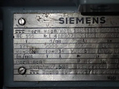 USED SIEMENS 1HU31040AH010ZZ9Z