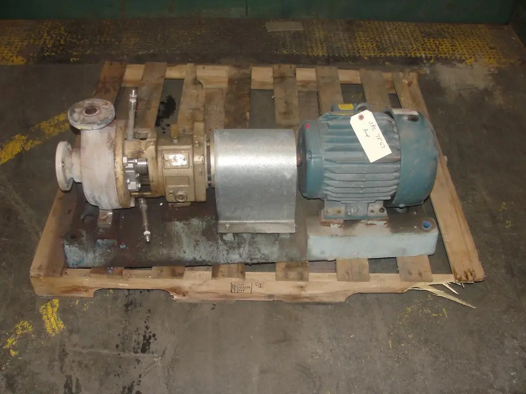 SPC7567  Pump 1.5x1x5 Goulds STX centrifugal pump, 5 hp, Stainless Steel