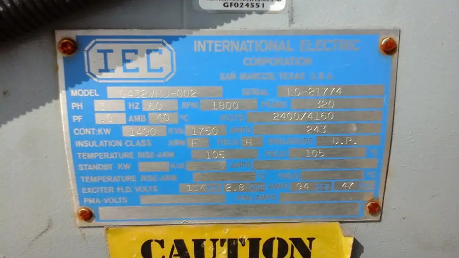 Used IEC _UNKNOWN_ Synchronous Alternators Texas US | Apollo Electric #1514430